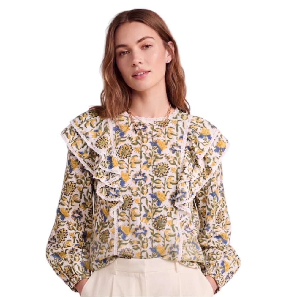 Emerson Fry Filipa Blouse Small Meadow Rue Floral Boho Top
T